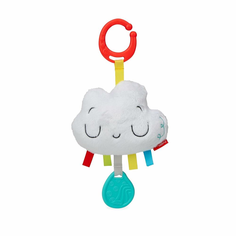 Anneaux de dentition  | Cloud Chime – Anneau de dentition en peluche pour sièges auto et poussettes