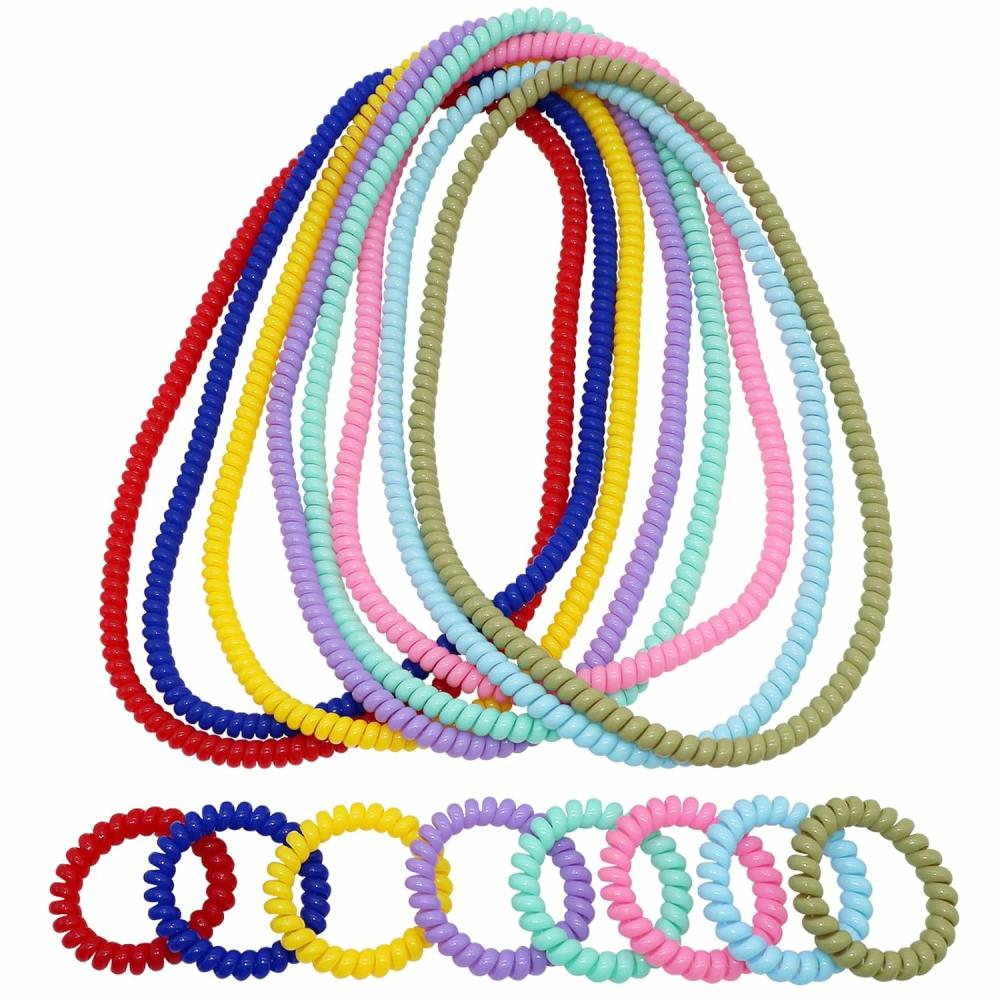 Anneaux de dentition  | Colliers et Bracelets en Bobine Élastique pour Enfants Sensitifs – Pack de 16 Bracelets de Dentition et Colliers pour Garçons et Filles avec Autisme, TDAH, SPD – Jouets Anti-Stress pour Enfants Autistes, Réduisent les Morsures et l’Anxiété