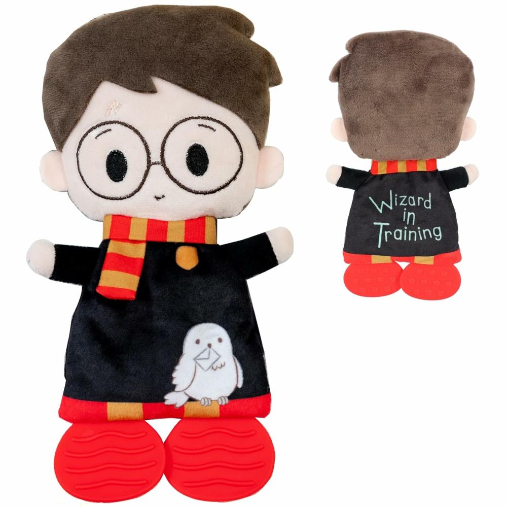 Anneaux de dentition  | Jouet en peluche hochet Harry Potter en tissu crissant pour nouveau-nés garçons et filles – 25 cm