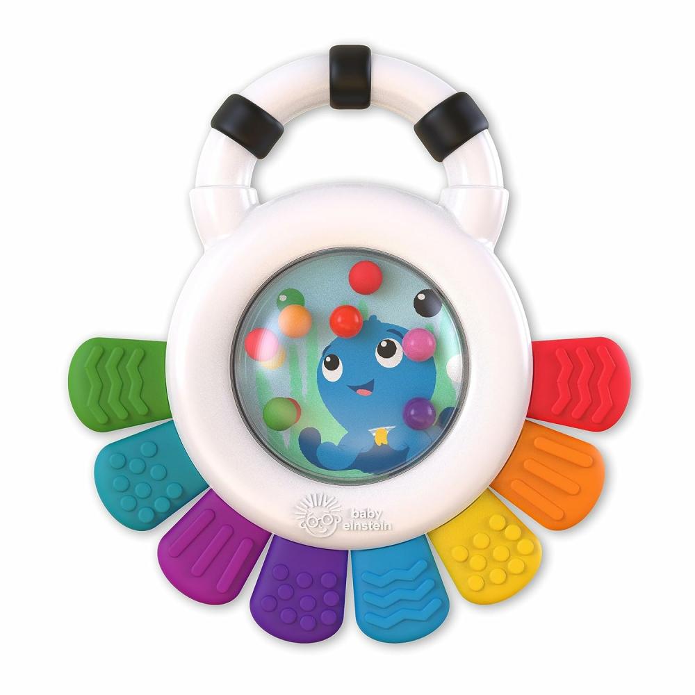 Anneaux de dentition  | Opus l’Octopus Hochet Sensoriel & Anneau de Dentition Jouet Multi-Usage SANS BPA & Réfrigérable 3 Mois et Plus Multicolore