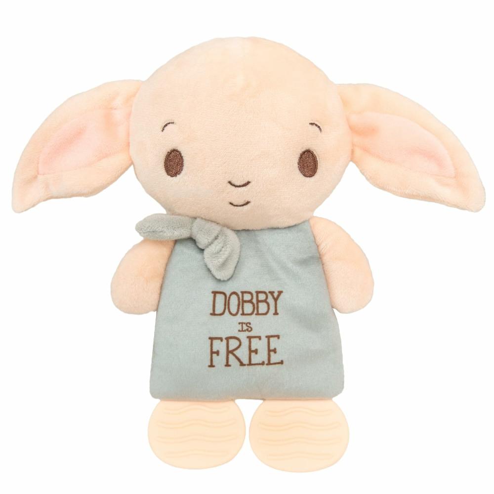 Anneaux de dentition  | Peluche Dobby Harry Potter avec hochet en tissu froissé pour nouveau-nés garçons et filles de 10 pouces