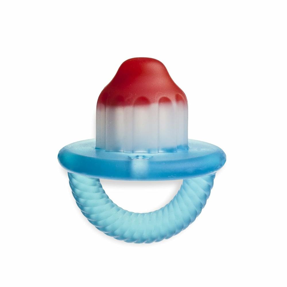 Anneaux de dentition  | Teething Teether Teensy – Anneau de dentition en silicone apaisant avec une poignée flexible et facile à tenir – Hero Pop