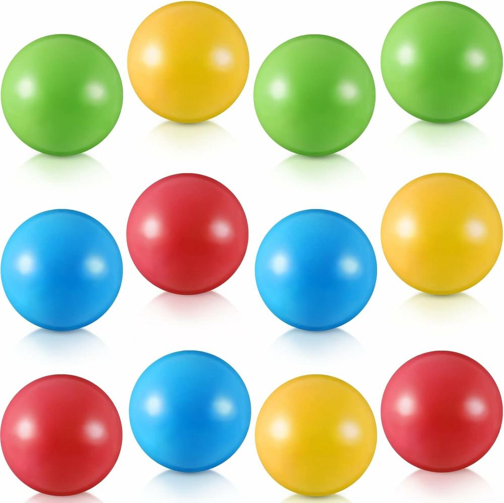 Balles  | Balles en Plastique Multicolores – Balles de Remplacement Résistantes aux Écrasements pour Bulldozer – Balles en Plastique Souple Remplies d’Air pour Océan – Jouets pour Tout-Petits de 1,75 Pouce (12 Pièces)