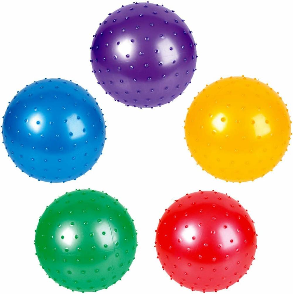 Balles  | Balles Knobby de 7 pouces en couleurs assorties – Pack de 5