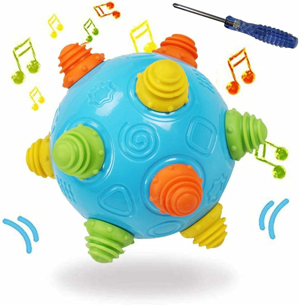 Balles  | Jouet de balle musicale pour bébés et tout-petits, balle qui bouge et rampe pour enfants, jouets sensoriels rebondissants idéaux pour les garçons et les filles, un cadeau parfait pour les bébés, un amusement sans fin pour les enfants.