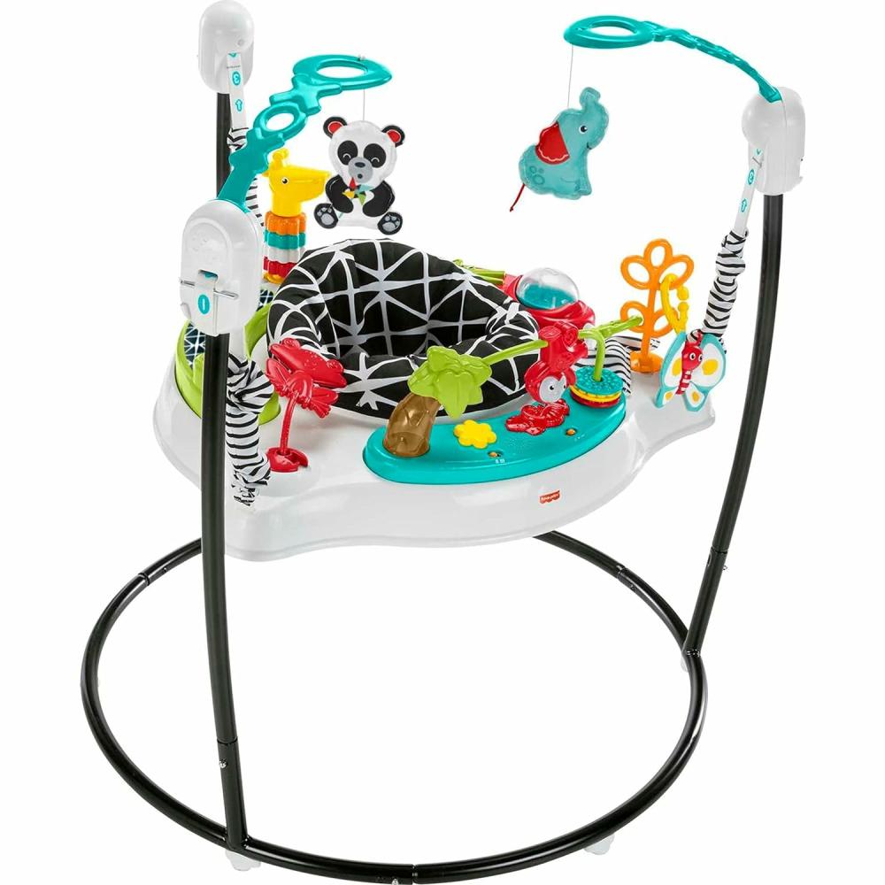 Centres d’activités  | Bouncer pour bébé Animal Wonders Jumperoo Centre d’activités avec musique, lumières, sons et jouets de développement