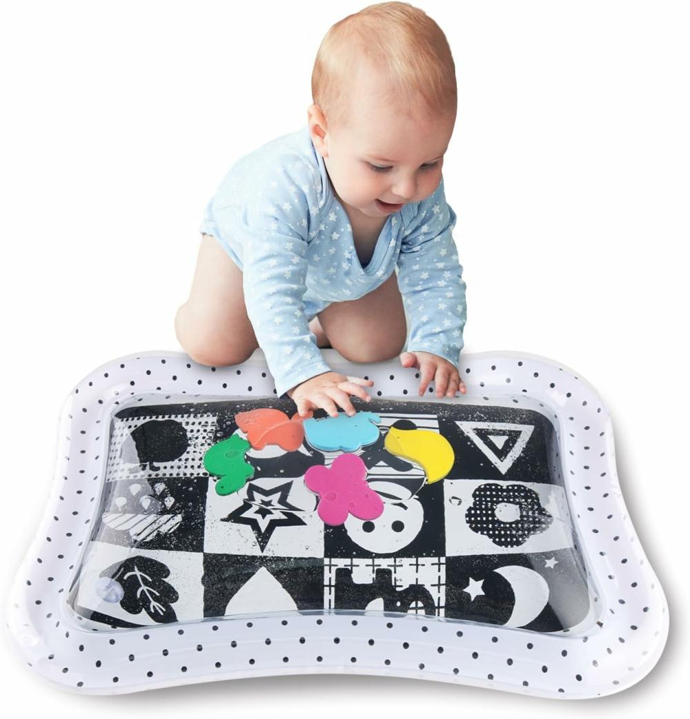 Grimpeurs intérieurs et structures de jeu  | Tapis de jeu aquatique Jouets de temps sur le ventre pour bébés de 0 à 6 mois Jouet pour bébé en noir et blanc à fort contraste Essentiels pour nouveau-nés Indispensables Montessori