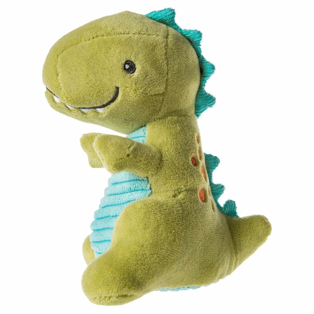 Hochets et anneaux en peluche  | Peluche Pebblesaurus Hochet pour Bébé 5 Pouces Dino Vert