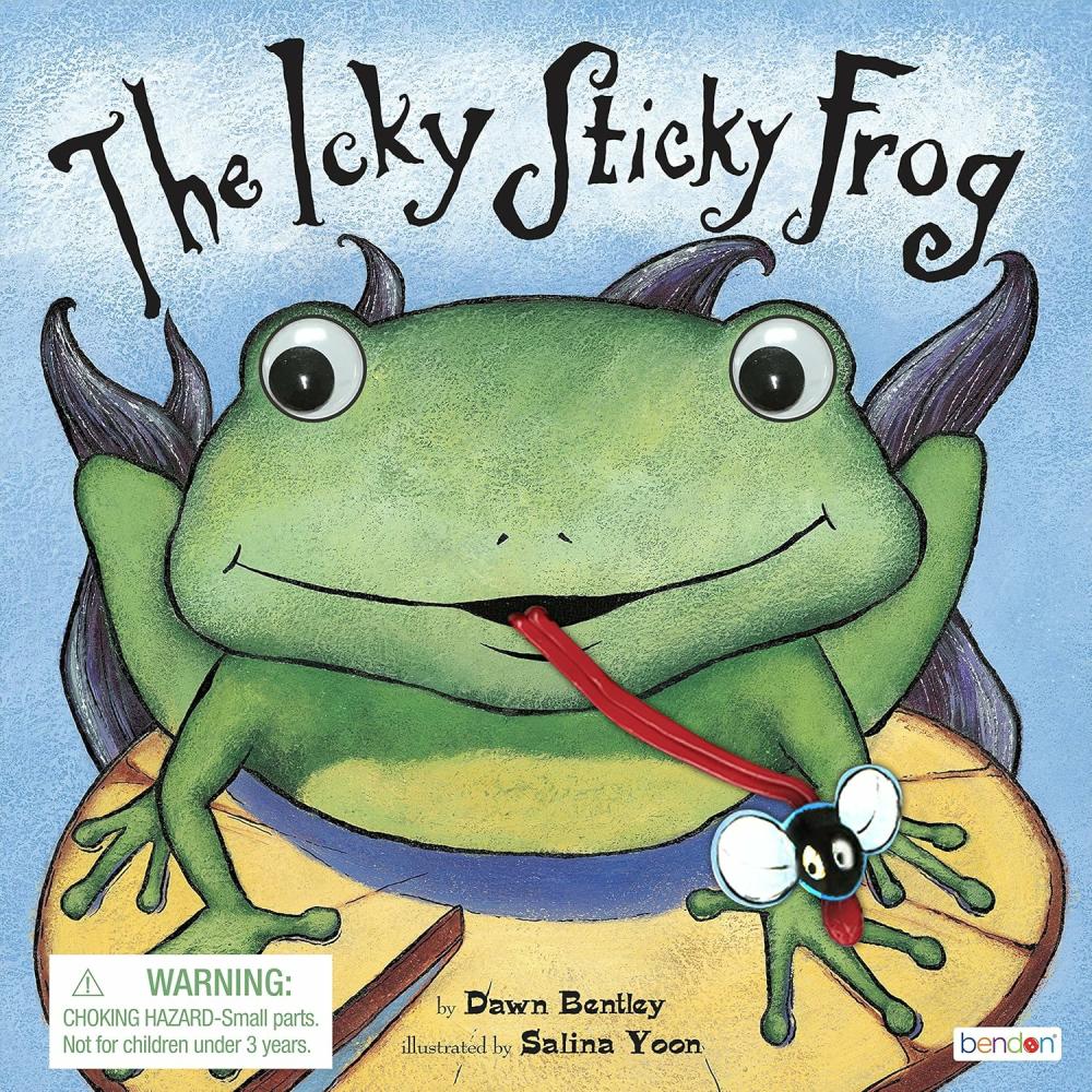 Jeux de société  | Piggy Toes Press Livre interactif « Frog Icky Sticky » 42801