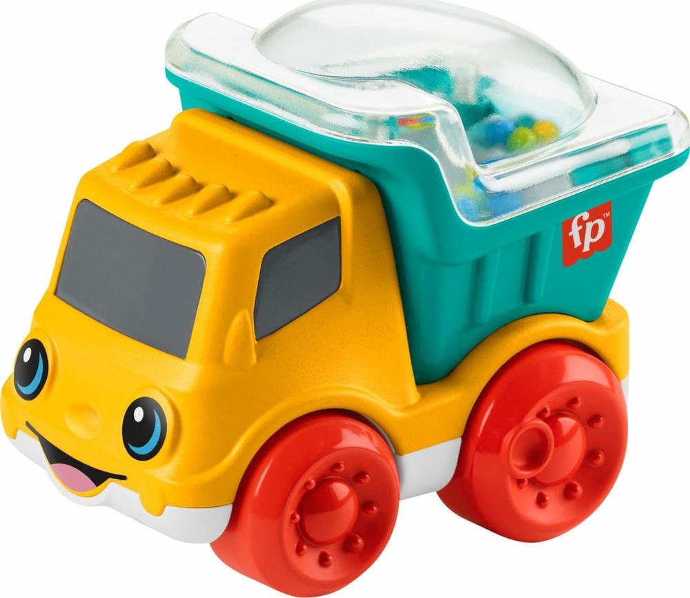 Jouets à tirer et à pousser  | Jouet pour bébé Poppity Pop Camion-benne à pousser avec des activités de motricité fine pour les nourrissons de 6 mois et plus