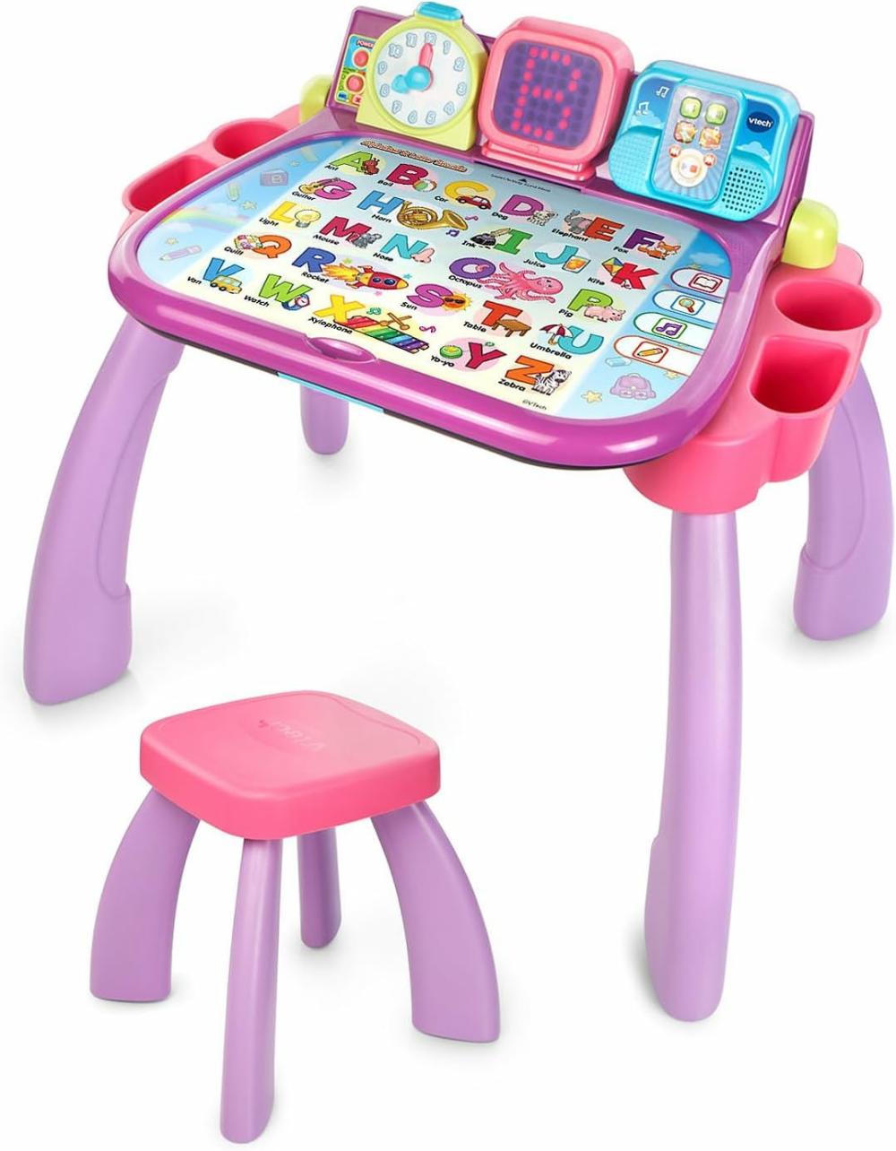 Jouets électroniques de développement précoce  | Bureau d’activités Touch & Learn (Emballage sans frustration) Violet