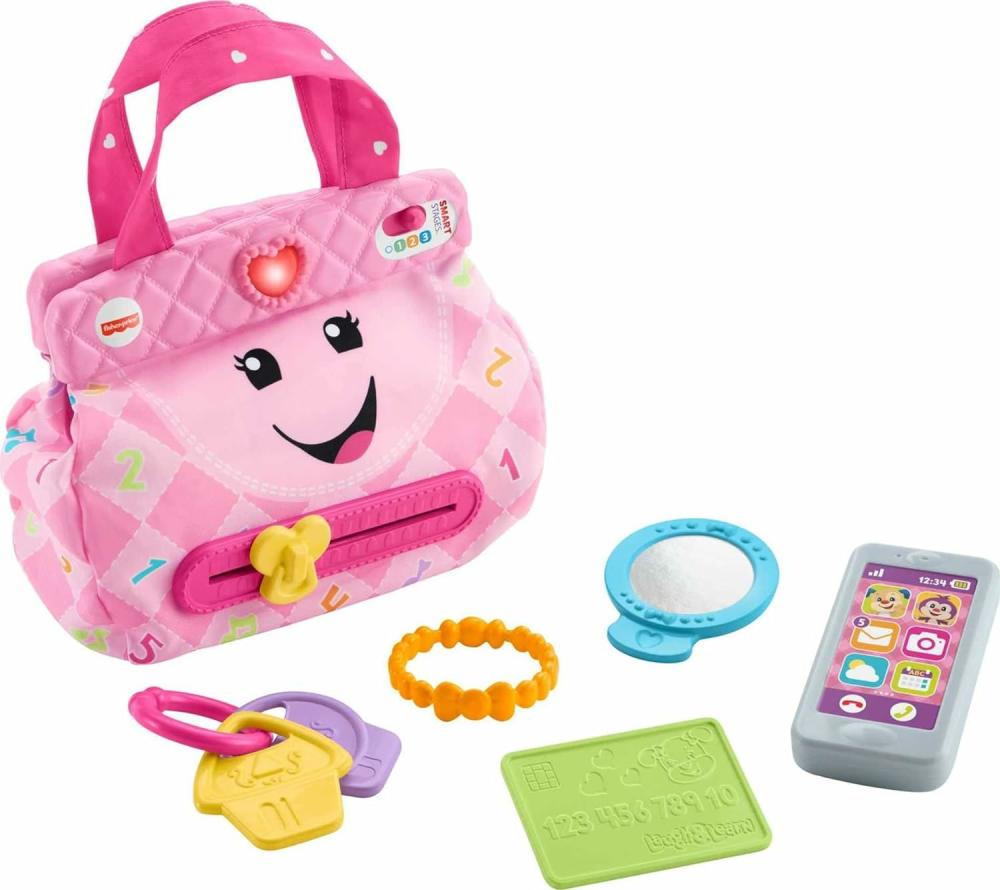 Jouets électroniques de développement précoce  | Jouet pour bébé et tout-petit : Mon Sac Intelligent Laugh & Learn avec lumières et chansons éducatives Smart Stages pour les nourrissons de 6 mois et plus.