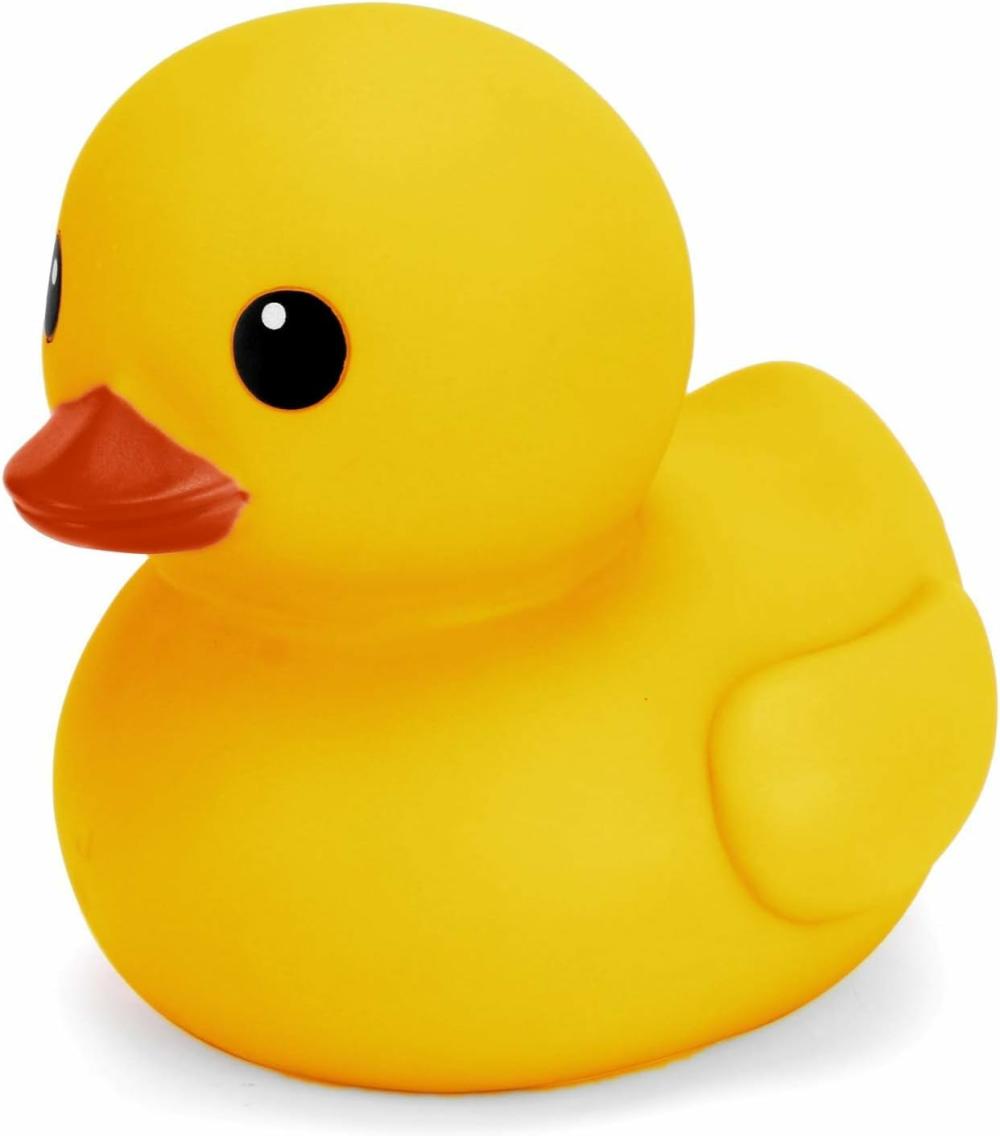 Jouets de bain  | Baignoire en Caoutchouc Jumbo – Canard Géant Big Duckie Favoris de Fête de Bébé Anniversaire 8 Pouces (Jaune)