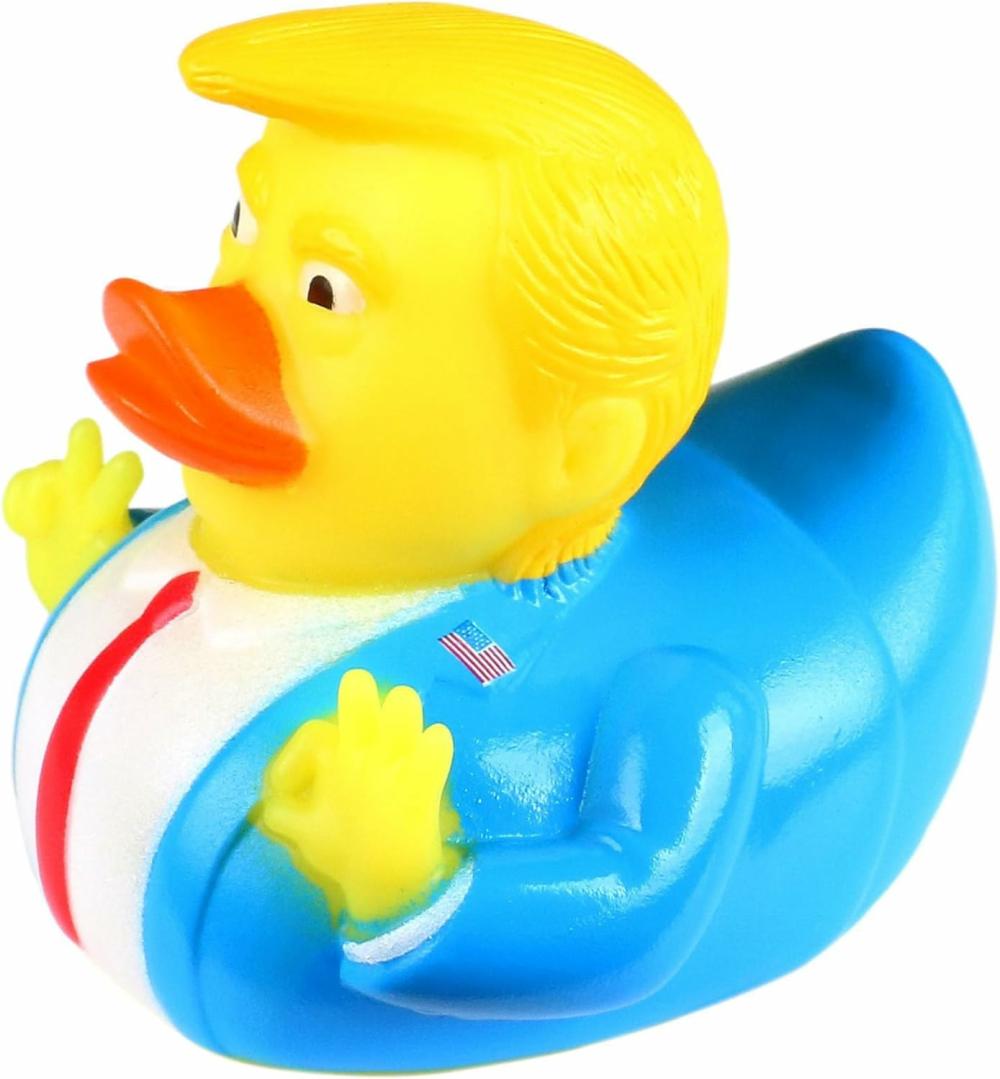 Jouets de bain  | Canard en caoutchouc Trump Jouets de bain pour bébés Canards pour Jeeps Canards en caoutchouc Jouet canard amusant pour enfants Cadeau canard Jeep Cadeaux Trump