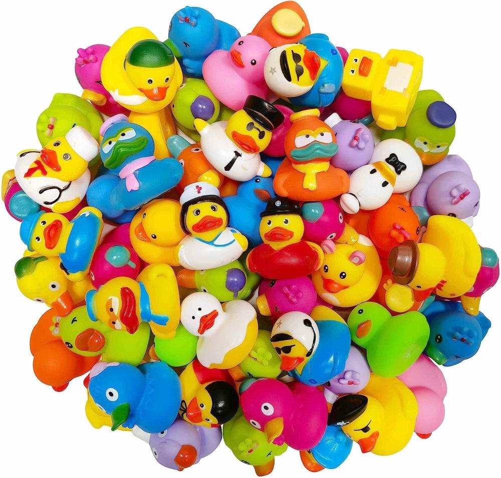 Jouets de bain  | Canards en Caoutchouc en Vrac, Assortiment de Canards pour Jeep Ducking, Jouets de Bain Flotteurs Canard, Cadeaux de Fête (Pack de 30)