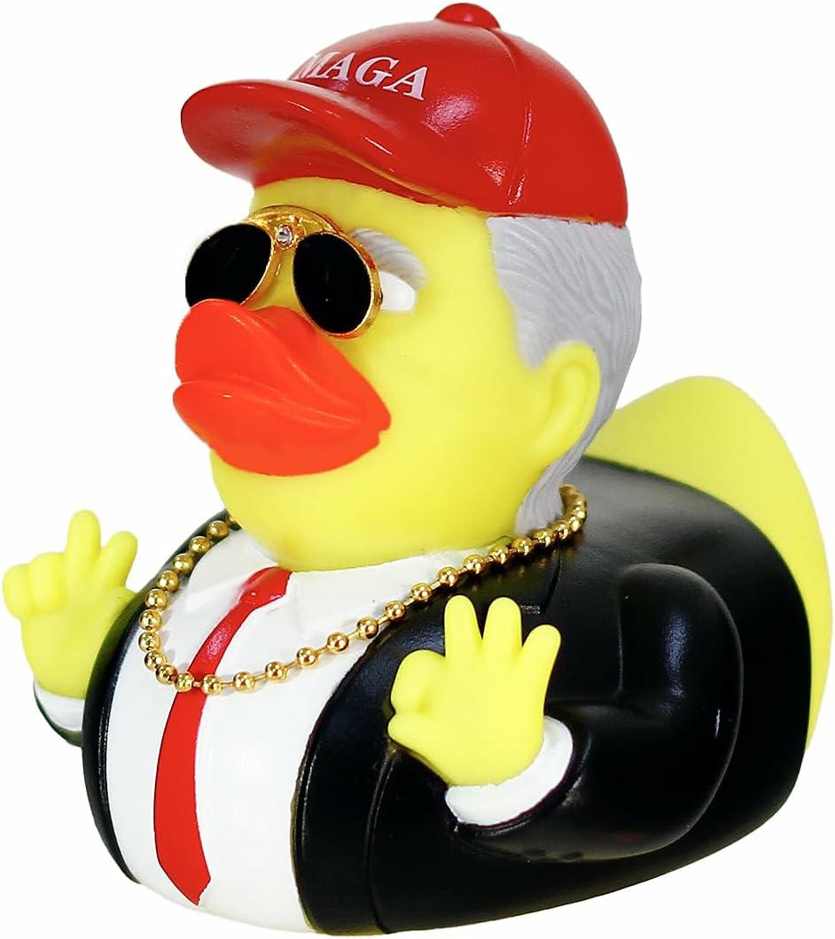 Jouets de bain  | Donald Trump Canard Produits dérivés Décorations de tableau de bord de voiture Accessoires de voiture Canards Trump pour Jeeps Grands canards en caoutchouc Donald Duck Gros canard en caoutchouc