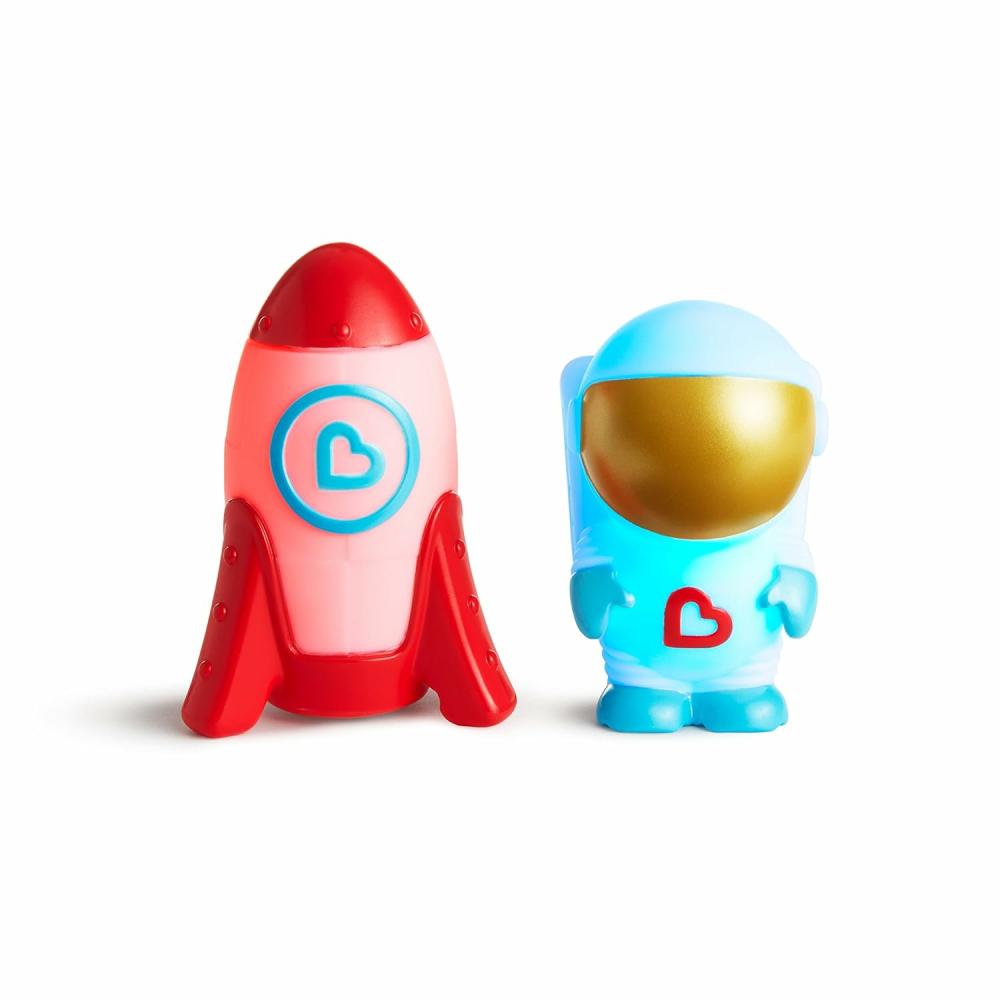 Jouets de bain  | Jouet de bain lumineux et étanche Galaxy Buddies pour bébés et tout-petits – Astronaute et fusée