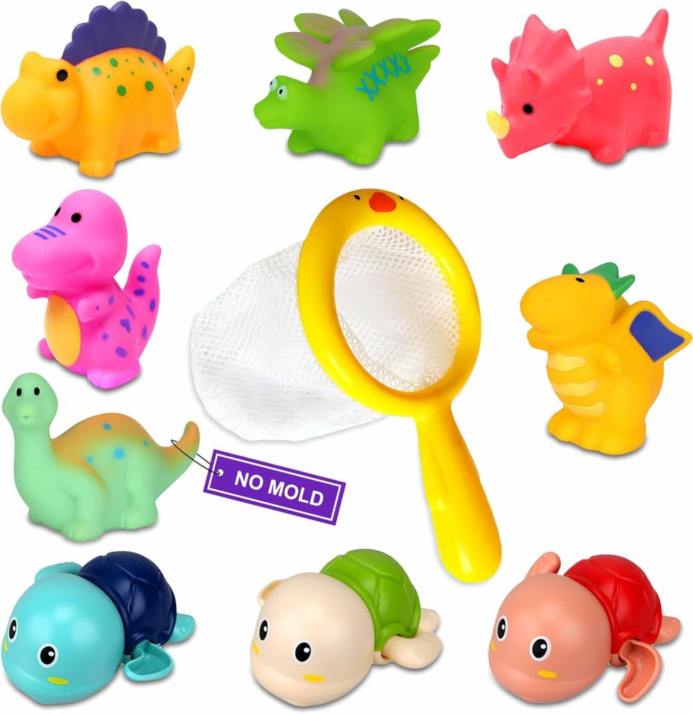 Jouets de bain  | Jouets de bain pour enfants de 1 à 3 ans – Jouets de bain pour bébés et tout-petits sans moisissure de 6 à 12-18 mois – Jouets de baignoire sans trou pour garçons et filles de 1 à 4 ans – Jouets de piscine et de douche pour bébés, cadeaux de 1ère nécessité pour le bain des bébés.