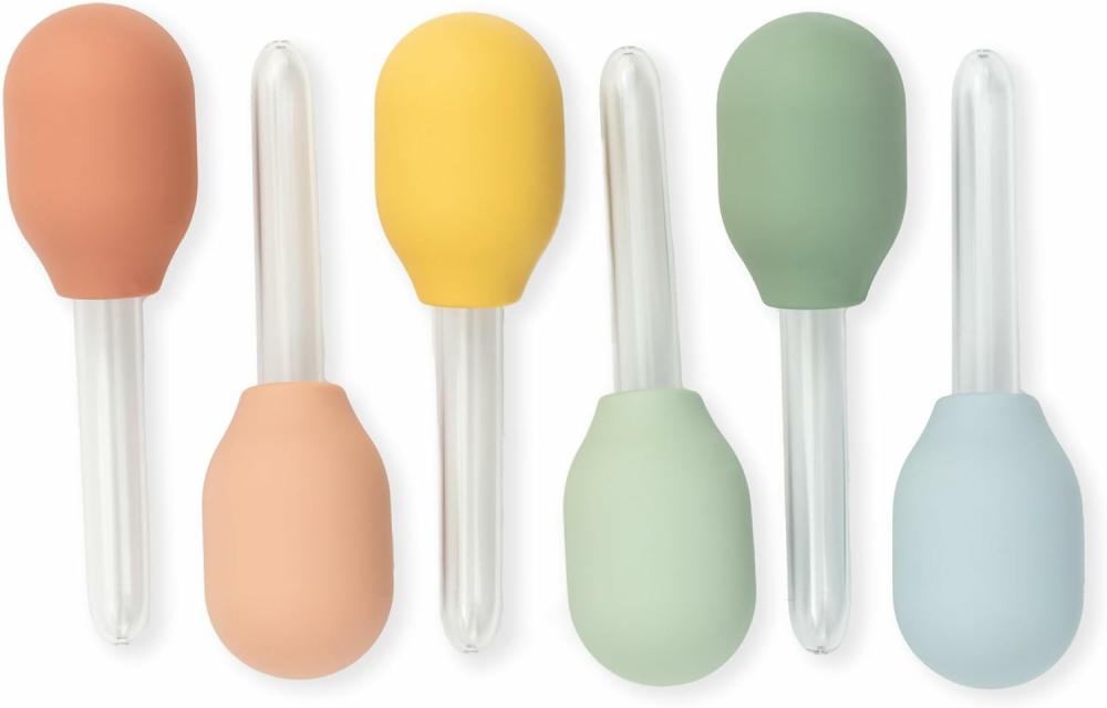 Jouets de tri et d’empilage  | 6 X Pipettes Liquides Pastel Pour Les Activités Manuelles Des Enfants – Pipettes De Jeu Sensoriel Pour Enfants – Jouets Et Accessoires De Jeu Sensoriel