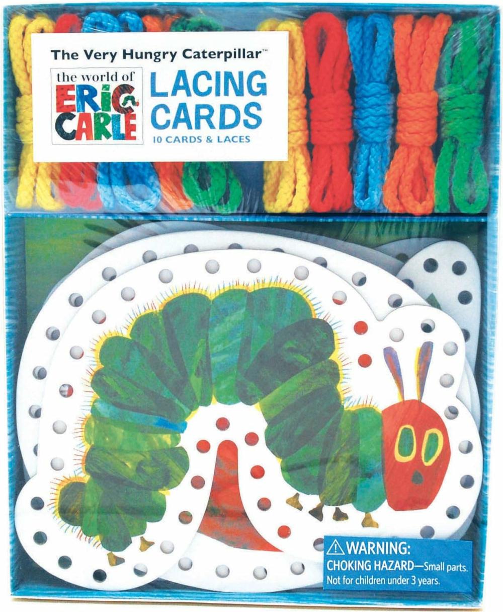 Jouets de tri et d’empilage  | Le Monde d’Eric Carle (Tm) Les Très Affamés Chenille (Tm) Cartes à Lacer : (Jouets de Thérapie Occupationnelle, Cartes à Lacer pour Tout-Petits, Jouets pour Compétences Motrices Fines, Cartes à Lacer pour Enfants)