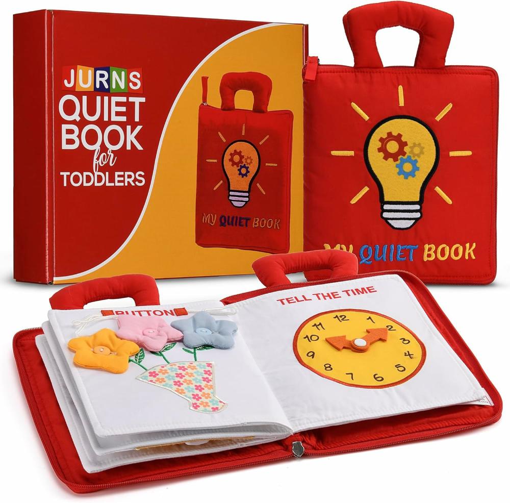 Jouets de tri et d’empilage  | Livre Silencieux Pour Tout-Petits 1-3 Ans  Jouets Montessori de Voyage Pour Enfants  Livre en Tissu Doux Pour Enfants  Jouets Silencieux Pour Garçons et Filles  Livre d’Activités Sensorielles Pour Tout-Petits  Idée Cadeau Pour Enfants