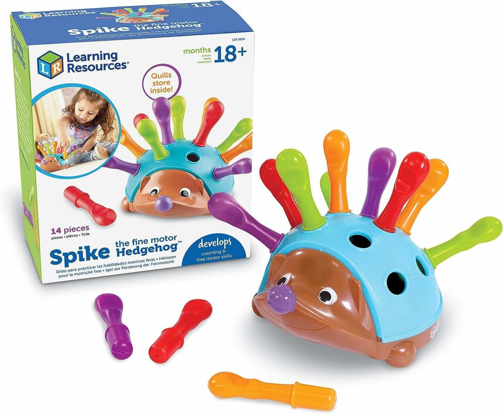 Jouets de tri et d’empilage  | Spike Le Hérisson de Motricité Fine – Jouets d’Apprentissage pour Tout-Petits  Jouets de Motricité Fine et Sensoriels pour Enfants de 18 Mois et Plus  Jouets Montessori