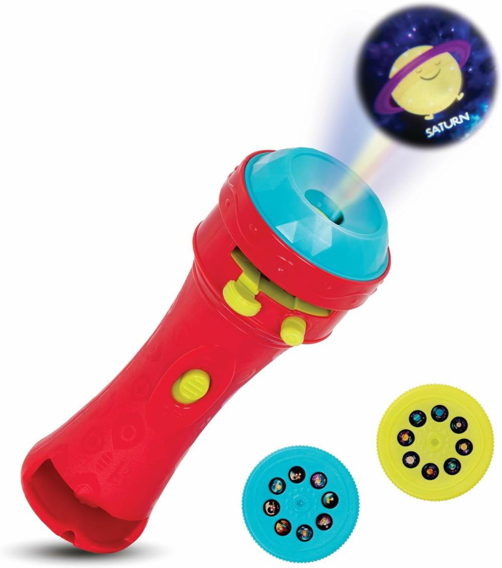 Jouets d’exploration de la nature  | Projecteur de poche pour enfants avec rouleaux d’images – Jeu de rôle – Rendez tout cosmique et lumineux – Emmène-moi sur la lune – À partir de 4 ans