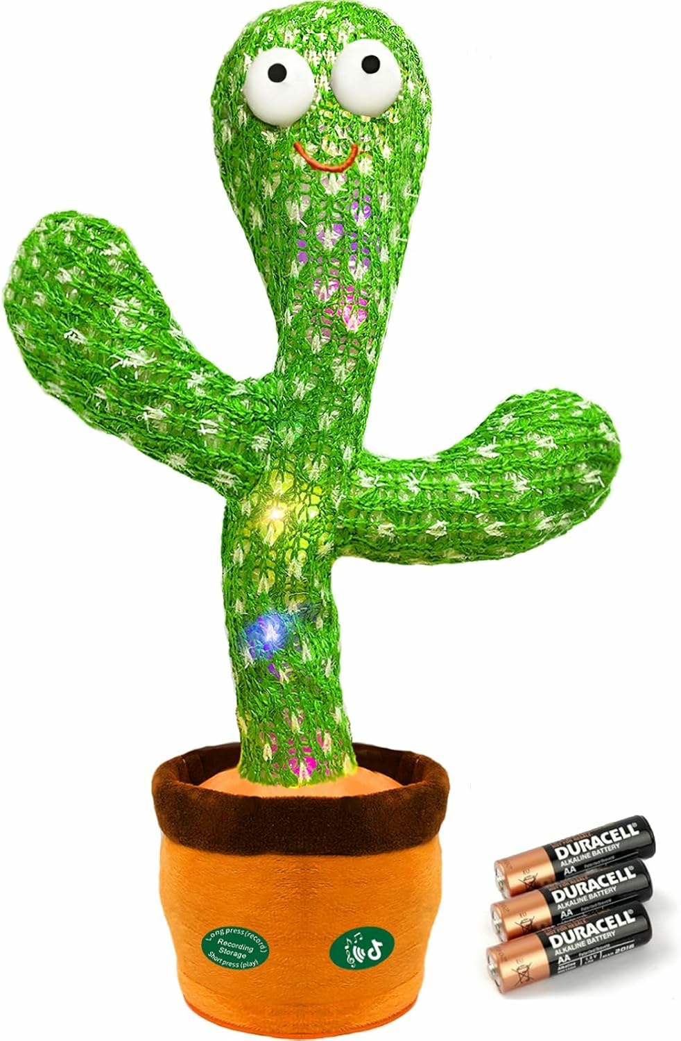 Jouets musicaux  | Jouet Cactus Dansant Parlant Jouet Bébé Cactus Chantant Imitant Répétant Enregistrant Jouet Cactus Silly Sunny Le Cactus Avec Pile 3XAA