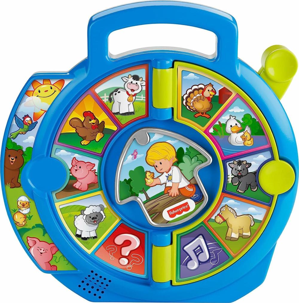 Jouets musicaux  | Jouet d’apprentissage pour tout-petits Little People Monde des Animaux See ‘N Say avec musique et sons pour les enfants de 18 mois et plus