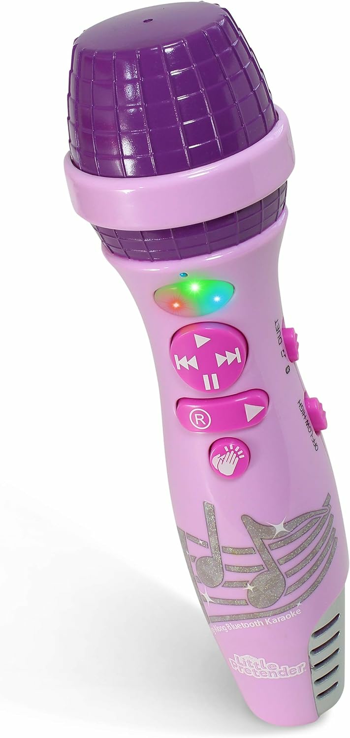 Jouets musicaux  | Microphone Modulateur Pour Enfants – Jouets Karaoke Avec 15 Chansons Enfantines Préinstallées Pour Tout-Petits & Enfants Âgés De 3 À 5 Ans – Microphones Bluetooth Pour Chanter – Cadeaux Pour Tout-Petits De 3 À 9 Ans+