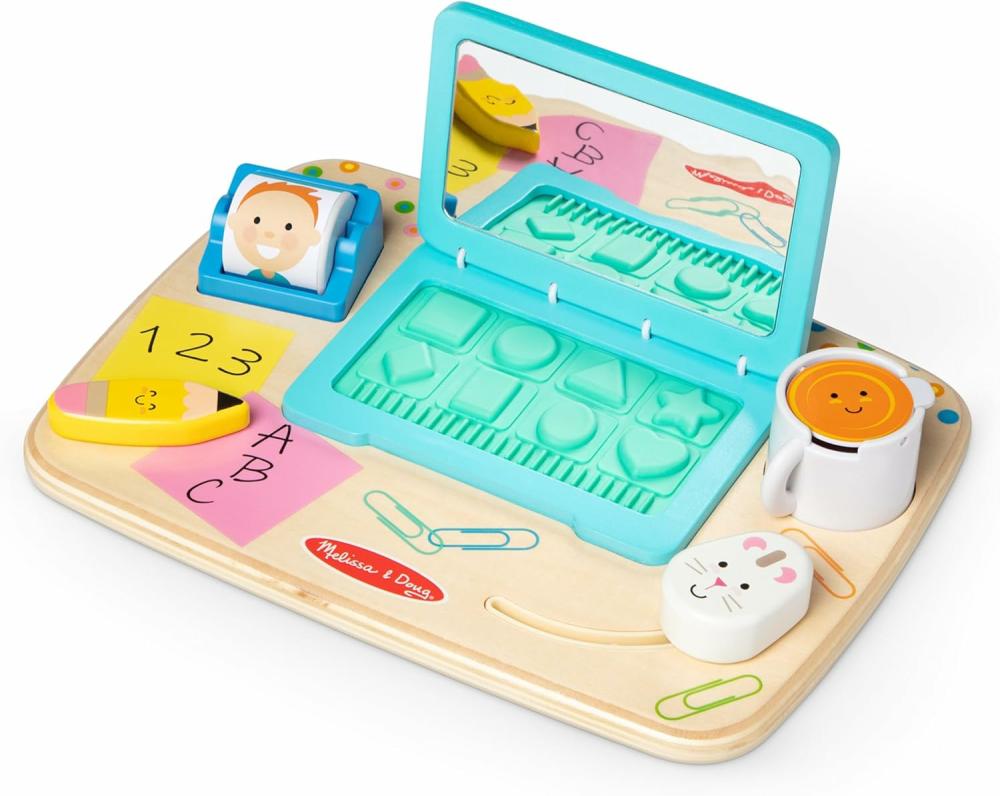 Jouets de tri et d’empilage  | Table d’activités en bois pour travailler et jouer – Jouet sensoriel pour nourrissons et tout-petits – Certifié FSC